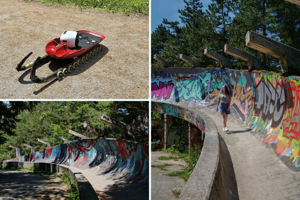 piste de bobsleigh et street art de Sarajevo