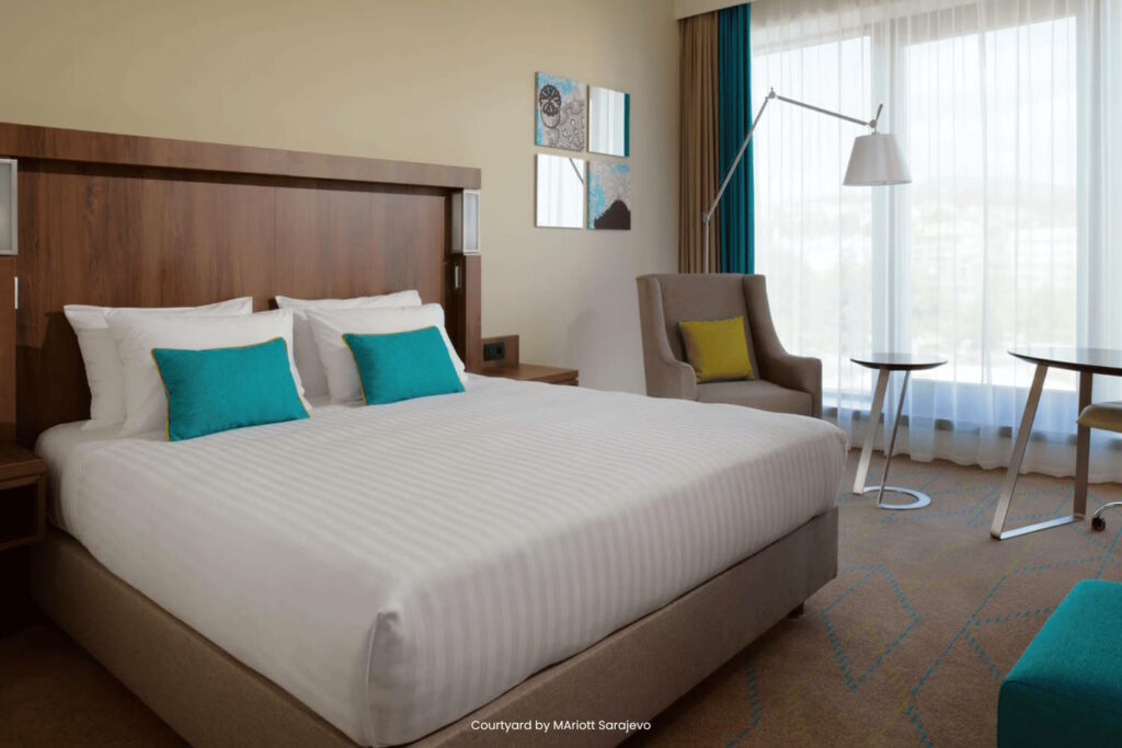 chambre de l'hôtel Courtyard by Marriott Sarajevo