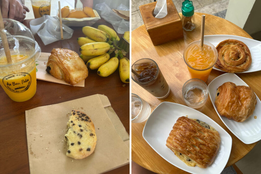 pains au chocolat, viennoiseries et cookies